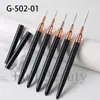 Conjunto de 5 Peças de Ferramentas para Nail Art Transfronteiriças Full Beauty Estilo Japonês Canetas Liner Ultra Finas Conjunto para Pintura à Mão