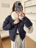 90% plumón de pato blanco, cuello de piel de zorro, chaqueta corta de plumón para mujer, invierno 2026, abrigo acolchado, prenda exterior entalladora para figuras petite