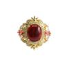 Guan Yu Âmbar Natural Âmbar Sangue Anel Joia Anel de Dedo Luxo Leve Estilo Feminino Atacado de Fábrica Dropshipping S4071205L