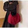 Bolsa cruzada de lona ins estudiante nylon gran capacidad un solo hombro versátil bolsa de cubo estilo japonés estilo perezoso bolsa de tela femenina