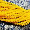 Ágata Amarillo Natural Cuentas Sueltas Cuentas Redondas Pulsera Accesorios para Joyería DIY Cuentas de Ágata Productos Semiterminados Venta al por Mayor Jade