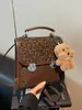 Mochila Retro Estampado de Leopardo Moda Femenina Casual Estudiante Bolsa Escolar 2025 Nueva Mochila Ligera de Gama Alta