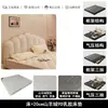 Estilo Crema Concha Cuero Genuino Luz de Cama Lujo Moderno Minimalista Cama Doble de 1.8m Dormitorio Principal Gama Alta Grande Suave Tapizado Cama de Boda
