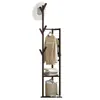 Cabide de Chão para Roupas Cabide de Roupas para Quarto Cabide de Roupas para Sala Madeira Maciça Simples Moderno Multifuncional Pendurar
