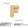 Collar Colgante Misterioso y Lujoso con Circonitas Incrustadas y 26 Letras Inglesas, Acero Inoxidable Chapado en Oro de 18k, Collar de Joyería para Mujer