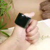Anillo de Piedra Rey de la Medicina de Xizang Anillo de Jade de Xizang Anillo Magnético Activo Natural Anillo de Piedra en Bruto Anillo Regalo Joyería
