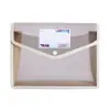 Bolsa Carpeta Plegable A4FC Colorida Maletín de Almacenamiento de Exámenes de Oficina Horizontal Sarga Estudiante Bolsa de Documentos Tridimensional Venta al por Mayor