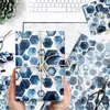 Wx052 Hexagonal Azul Papel Sydney 17g Dulce de Regalo Papel de Envoltura a Prueba de Humedad Cuadrado Decorativo Papel Sydney