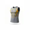 Chaleco Deportivo de Secado Rápido para Hombre Verano Entrenamiento Fitness Camiseta sin Mangas Transpirable Seda de Hielo Ajustado Ropa Deportiva para Correr