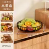 Bandeja expositora para snacks, una cesta de frutas elegante y práctica para uso doméstico, perfecta para organizar frutas, snacks y postres en mesas de centro o mesas de comedor, ofreciendo una solución de almacenamiento de varios niveles