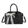Bolsa Satchel Elegante Estilo Coreano Quadrada Pequena para Mulheres Nova Moda 2025 Design de Nicho Elegante Bolsa de Ombro Transversal