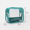 Bolsa de Ombro Colorida com Zíper Impermeável Bolsa de Armazenamento Transparente em PVC para Mulheres Bolsa Transparente Portátil para Uso Externo