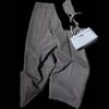 Super recomendo! Calça de terno de perna larga de malha de caxemira e pelúcia de cintura alta cinza escuro, novidade outono e inverno de 2024