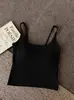 Nuevo Estilo Camisola Interior sin Espalda Capa Base Camisola Puro Deseo Espalda Grande en U con Almohadillas en el Pecho Chica Dulce Picante Sexy Camisola Ajustada Top