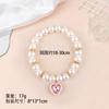 Shein Collar Caliente para Mascota con Diamantes Forma de Corazón Collar para Perro con Diamantes Joyería para Gato Colgante de Perlas para Mascota