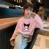 Ropa nueva de otoño para niñas: Camiseta de manga larga para niñas pequeñas, versátil y linda, moda infantil de primavera y otoño, caricatura, algodón puro, top dulce