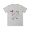 Camiseta Feminina de Verão 2026 Pura Algodão Manga Curta com Laço Doce e Juvenil, Nicho, Solta, Emagrecedora, Versátil, Ombro Normal