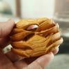 Ornamento de Caranguejo Esculpido em Buxo para Segurar na Mão, um Artesanato de Chá Rico e Próspero, um Ótimo Presente