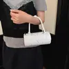 Bolsa de Travesseiro Estilosa de Verão Transfronteiriça para Mulheres 2026 Nova Moda Versátil Bolsa Transversal Bolsa de Mão Bolsa Cilíndrica Pequena Bolsa Tote