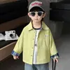 9517 Cortavientos de Otoño para Niños 2026 Primavera y Otoño Nuevo Estilo Coreano Chaqueta Infantil Elegante de Doble Cara Bebé Fresco de Moda
