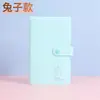 Álbum de fotos con diseño de estrellas, 3 y 4 pulgadas, páginas interiores transparentes, cubierta de tela con rosas, colección de postales pequeñas.