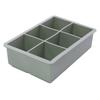 Molde para cubitos de hielo largos de grado alimenticio de fábrica 6 cuadrados 8 cuadrados cubitos de hielo fácil desmoldeo molde para cubitos de hielo casero cubitos de hielo de silicona