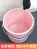Cubo grande transparente para el hogar, engrosado, portátil, de plástico, para almacenamiento, dormitorio de estudiantes, baño, lavandería, cubo para pediluvio