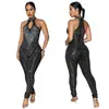 C7542 Moda Europea y Americana Transfronteriza Aliexpress Amazon Mono Elegante de Color Sólido con Diamantes Calientes Delgado de Gama Alta para Mujer