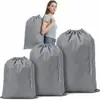 Bolsa de lavandería con cordón de tela Oxford 210D, Bolsa para el cuidado de la ropa, Bolsa de almacenamiento para camping y viajes, Bolsa deportiva, Venta caliente transfronteriza