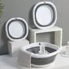 Cubeta Plegable para el Hogar de Plástico Espesado Lavabo Estudiante Portátil Lavabo para Bebé Lavabo para Lavar Verduras Lavabo para Pies