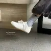Zapatillas casuales de piel de vaca súper suaves con velcro para mujer, zapatillas con cordones que aumentan la altura, zapatillas de entrenamiento versátiles alemanas, zapatillas de ballet para correr