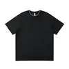 Camiseta de Algodón Nueva de Verano Estilo 220g Color de Contraste Cuello Redondo Manga Corta para Hombre, Marca de Moda Tono Tierra Holgada Casual Versátil Superior
