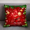 Funda de almohada navideña transfronteriza nueva cojín de árbol de Navidad piel de melocotón ciervo dorado almohada fabricantes transfronterizos al por mayor