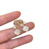 Brincos de pérolas naturais de água doce de alta qualidade, envoltos em ouro 14K, sem orelhas, simples, leves, luxuosos, fritillary mosquito coil, clipe de orelha para mulheres