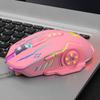 Ratón LIMEIDE Li Magnesio V7 con luz colorida y cable USB luminoso para juegos competitivos. Ratón Amazon transfronterizo.