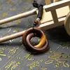 Rayo Natural Mini Gan Kun Yin Yang Dátil Melocotón Siete Estrellas Lagerstroemia indica Prohibido Dorado Uno Collar Tallado Hecho a Mano Puro
