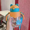 Taza con Tubo de Succión para Niños Conejito Lindo Taza para Beber para Bebé de 3 Años Niñas Alto Valor Tetera Especial para Guardería y Escuela