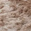 Alfombra Tie-Dye de Seda y Lana para Sala de Estar de Casa Sofá Mesa de Café Cobertura Completa Amigable con la Piel Alfombra de Aislamiento Frío Resistente a Manchas Alfombra de Fácil Cuidado