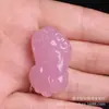 Pingente de Ágata do Brasil Jade de Gelo Calcedônia Rosa Cuia Unissex Jade Buda Maitreya Fivela de Segurança Pingente Ornamentos Atacado