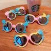 Gafas de Sol para Niñas Gafas de Sol de Moda para Niñas Gafas Lindas de Flores para Niñas Gafas de Sol Anti-UV para Niñas de Moda