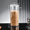 Caja Sellada Transparente de Plástico Cubo de Arroz de Cocina Caja de Almacenamiento de Arroz Tarro Sellado de Almacenamiento Engrosado Snacks Fruta Seca Cáscara de Mandarina Tarro de Almacenamiento