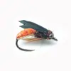 White Egret Fly Wy680 Pupa de Stonefly Gancho para Mosca Señuelo Biónico Señuelo Mosca Ninfa Señuelo de Pesca con Mosca