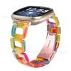 Para Fitbit versa4 D-type pulseira de relógio de resina versa3 acrílica pulseira de relógio inteligente
