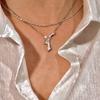 Estilo Coreano Indústria Pesada Laço de Diamante Corrente Flash de Prata 925 Luxo Leve Nicho Colar Simples Elegante Moda Corrente de Pescoço