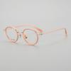 Óculos Danyang Óculos Retro de Titânio Puro Ultra Leve Moda Óculos Simples N-050 Moldura Oval
