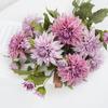 Duas Impressão 3D Dahlia Simulação Peônia Peônia Decoração de Casa Flor Falsa Francês Retro Casamento Vestido Macio