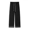 Invierno Nuevo Lana de Cordero Cuadros de Diamante Retro Unisex Pierna Ancha Pantalones de Algodón Más Terciopelo Cálido Rectos Casuales Pantalones Dropshipping