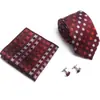 AliExpress EBAY 7.5cm corbata de negocios set de corbata para hombre boda corbata de poliéster caja de regalo fabricantes