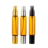 Botella Spray con Ruedita Doble, Botella Cosmética de Vidrio Controlada, Botella Recargable para Perfume, Ruedita Doble 10ml