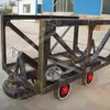 Carro minero para transporte en túneles subterráneos de materiales de soporte, carro de materiales MLC3-6